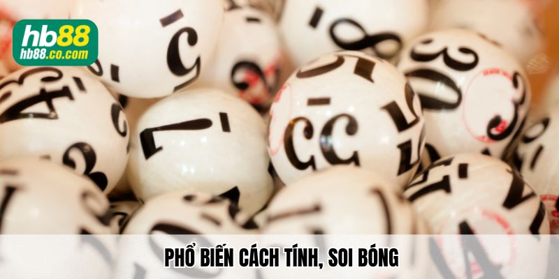 Phổ biến cách tính, soi bóng